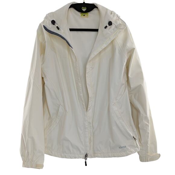 Koppen Spring White Jacket Windbreaker Coat Size Medium - Picture 3 of 11